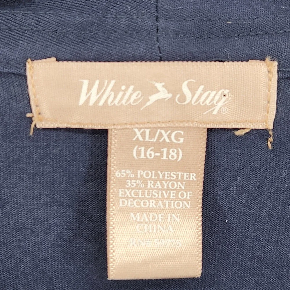 White Stag Dark Navy Sequin Tank and Cardigan Set WSL45508SQ‎ XL 16-18